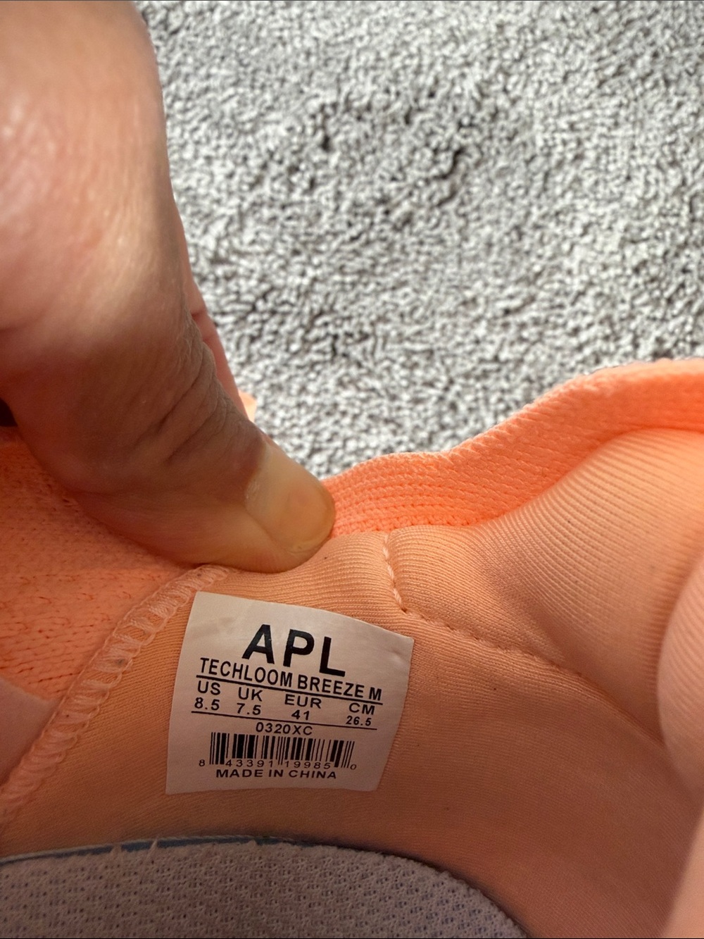 APL Techloom Breeze Women's Knit Sneakers in Peach Coral - Picture 6 of 7